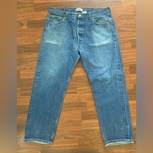 Levi’s 501 Straight Leg Button Fly Men’s Denim Jeans used as work pants